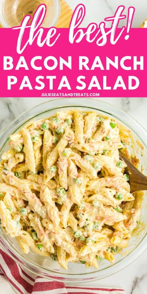 Bacon Ranch Pasta Salad Pinterest Image