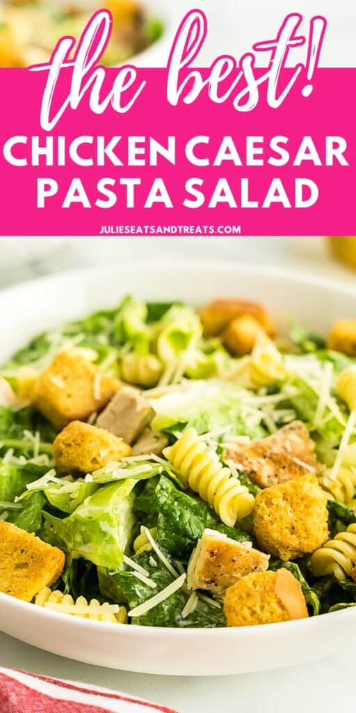 Caesar Pasta Salad Pinterest Image