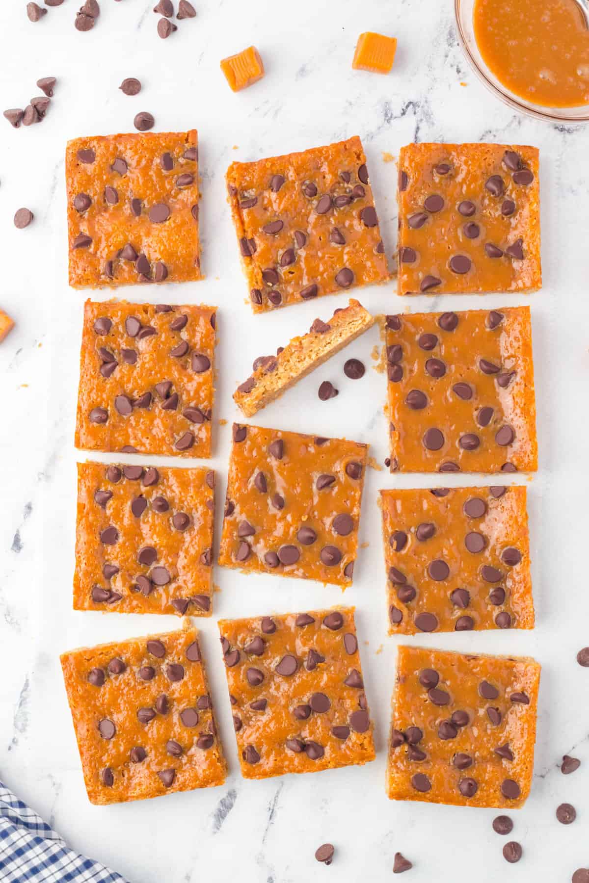 Cut Caramel Oatmeal Bars