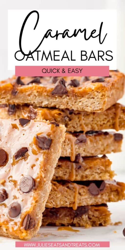 Caramel Oatmeal Bars JET Pin Image