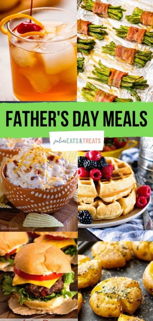 Father's Day Meals Pin Image