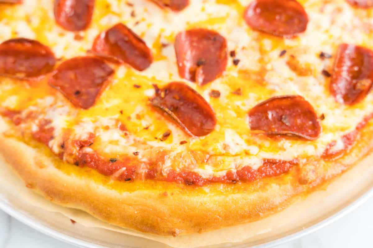 Best Homemade Pizza Topped with Cheese and Pepperoni