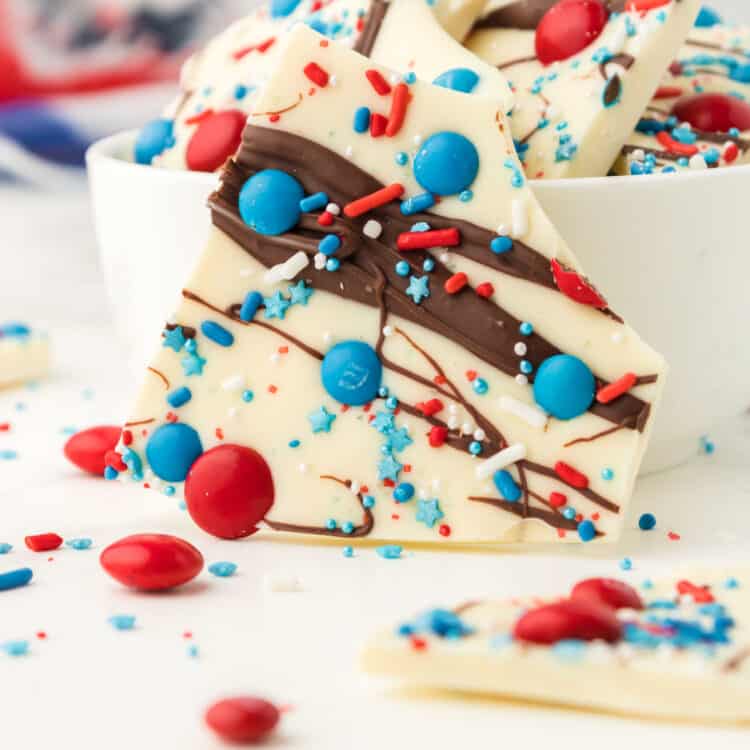 Patriotic Chocolate Bark Square Image