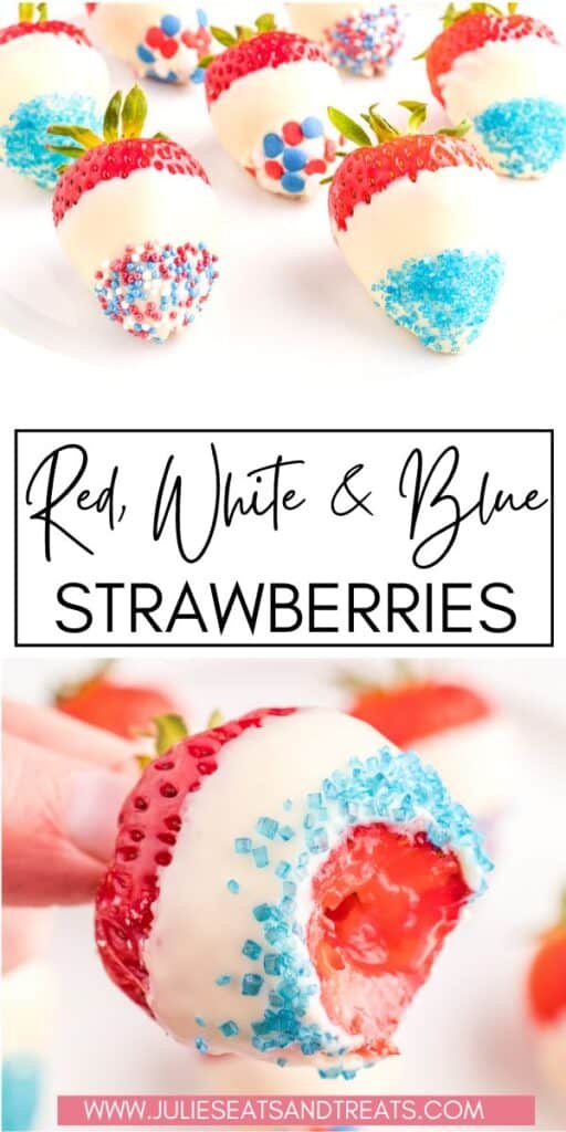Red, White and Blue Strawberries JET Pin Image