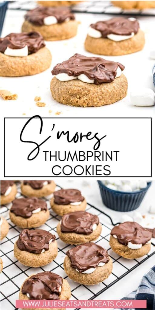 S'mores Thumbprint Cookies JET Pin Image
