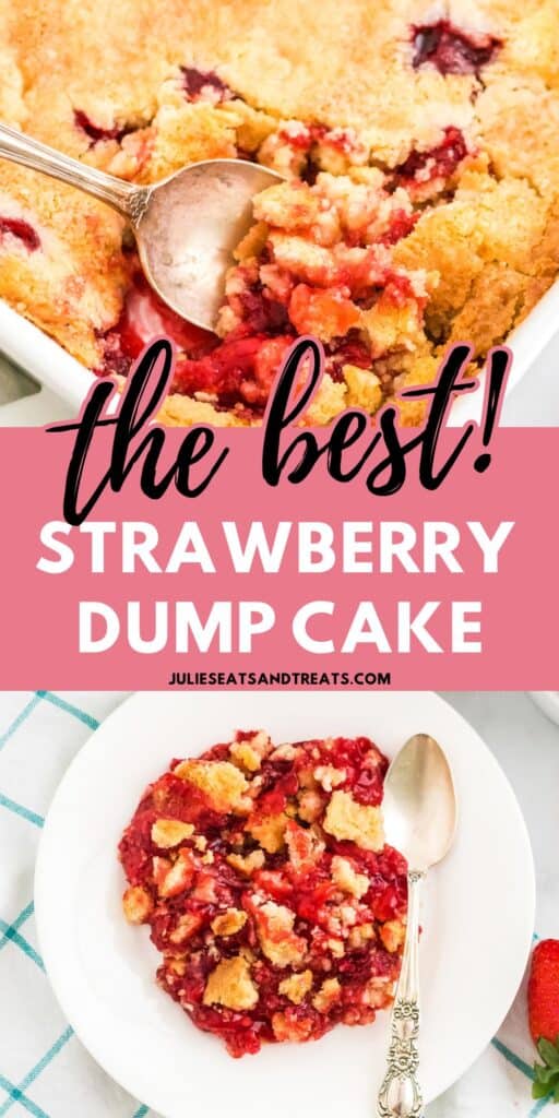 Strawberry Dump Cake Pinterest Image