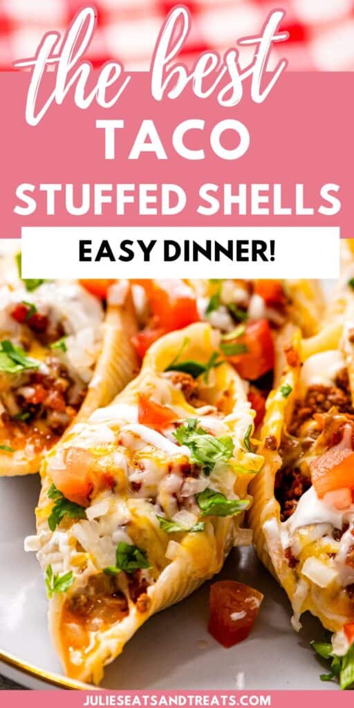 Taco Stuffed Shells Pinterest Image