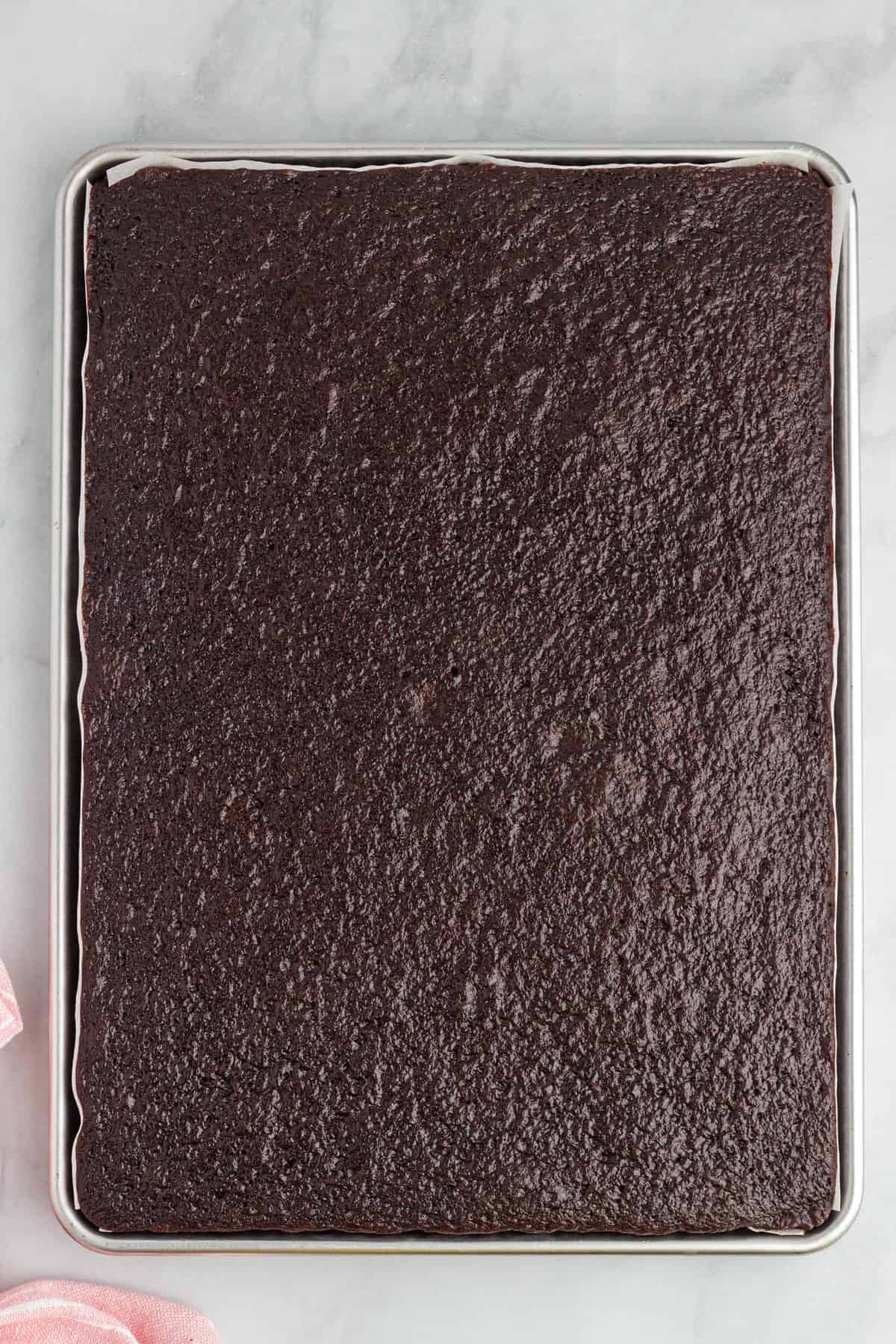 Baked Chocolate Sheet Cake Recipe
