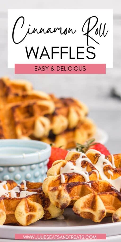 Cinnamon Roll Waffles JET Pinterest Image