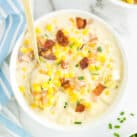 Potato Corn Chowder Recipe in Bowl