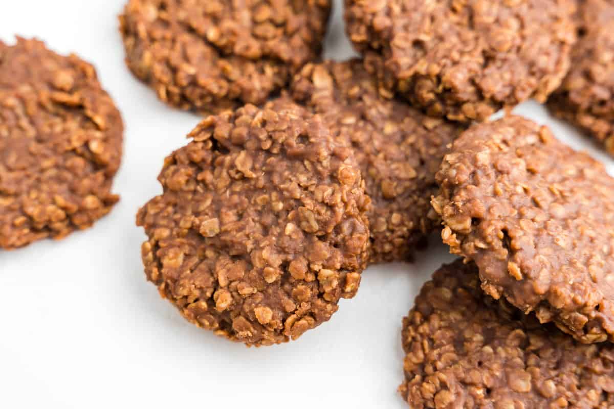 a Pile of No Bake Cookies