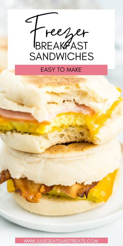 Freezer Breakfast Sandwiches JET Pin Image
