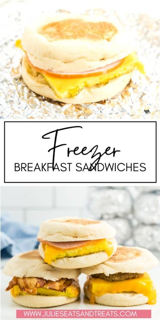 Freezer Breakfast Sandwiches JET Pinterest Image