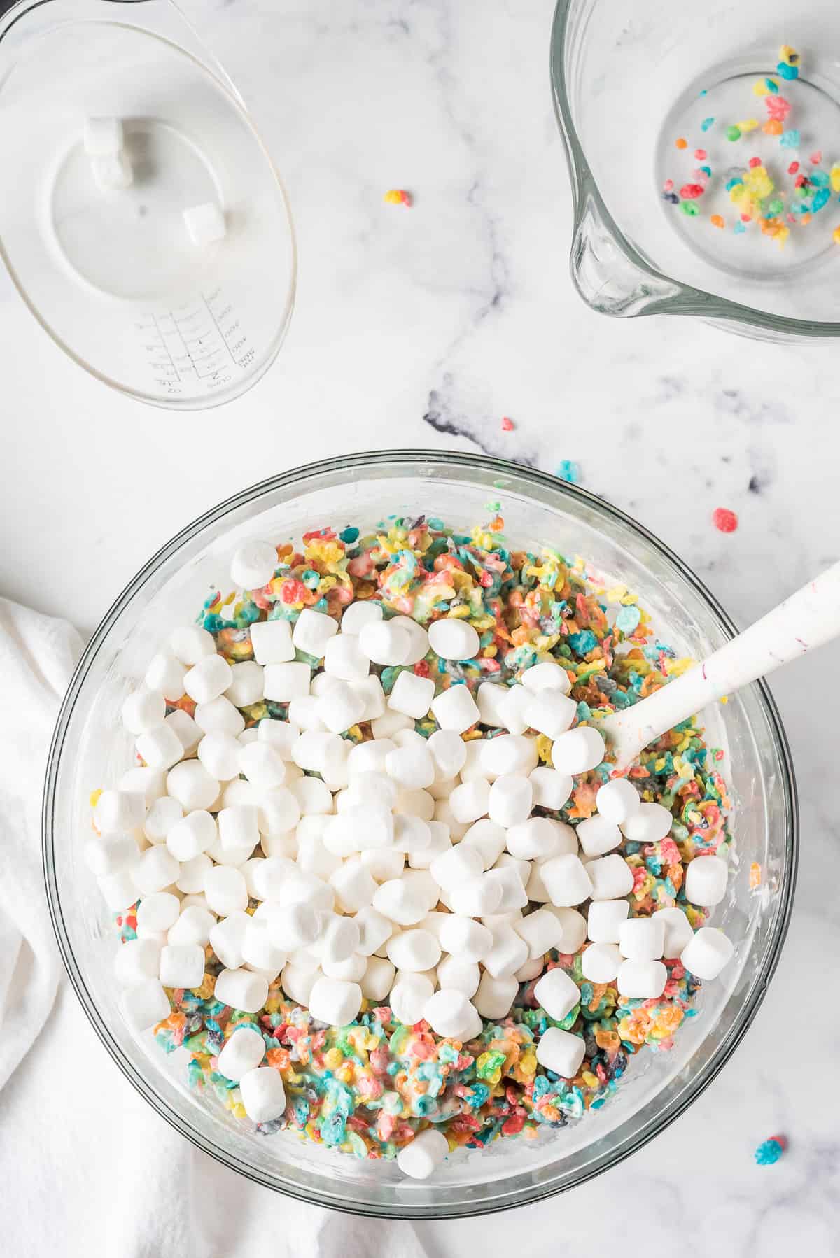 Add in 2 cups of Mini Marshmallows and Mix together.