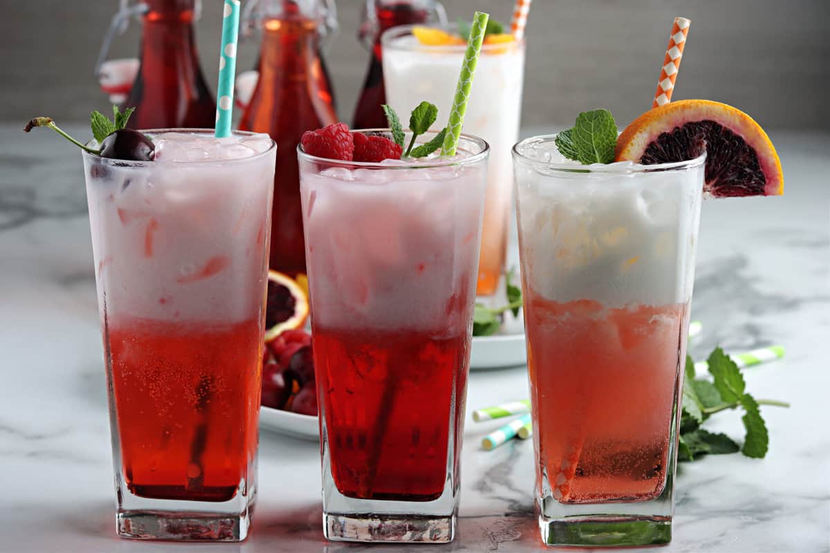 Photo of Three Different Italian Sodas