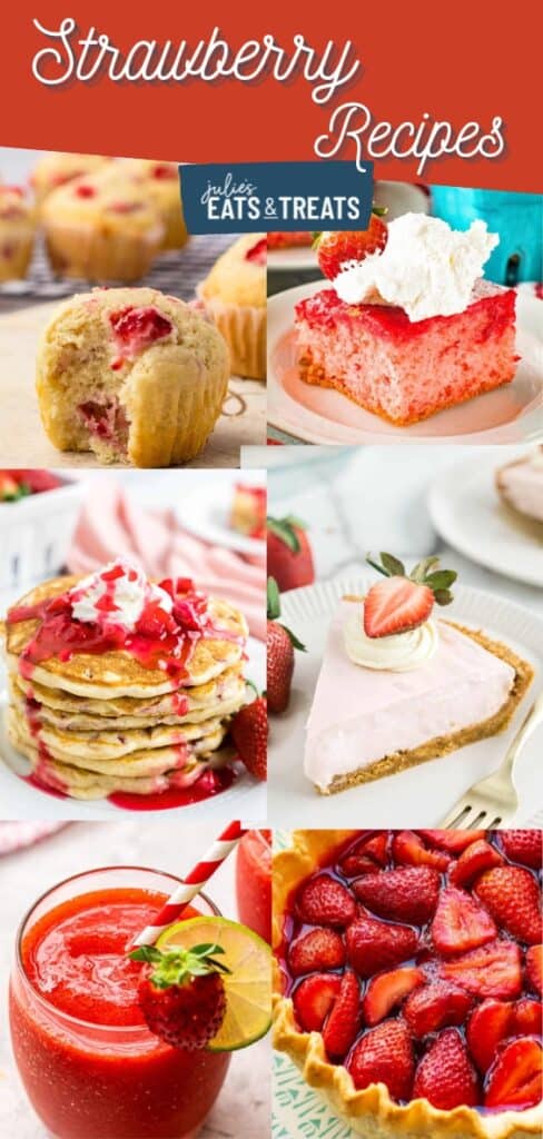 Strawberry Recipes Pinterest image