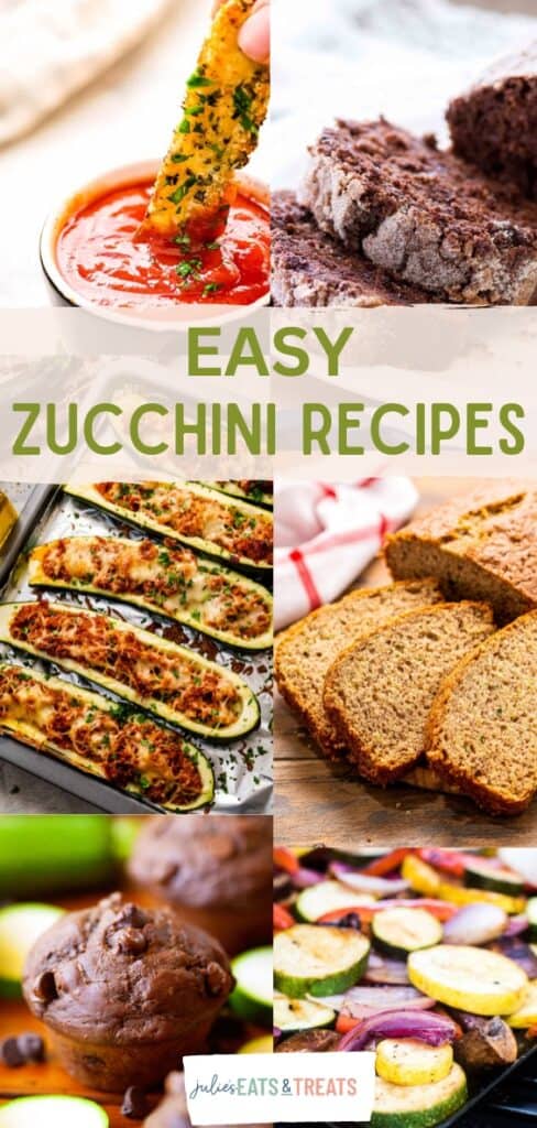 Easy Zucchini Recipes Pinterest Collage