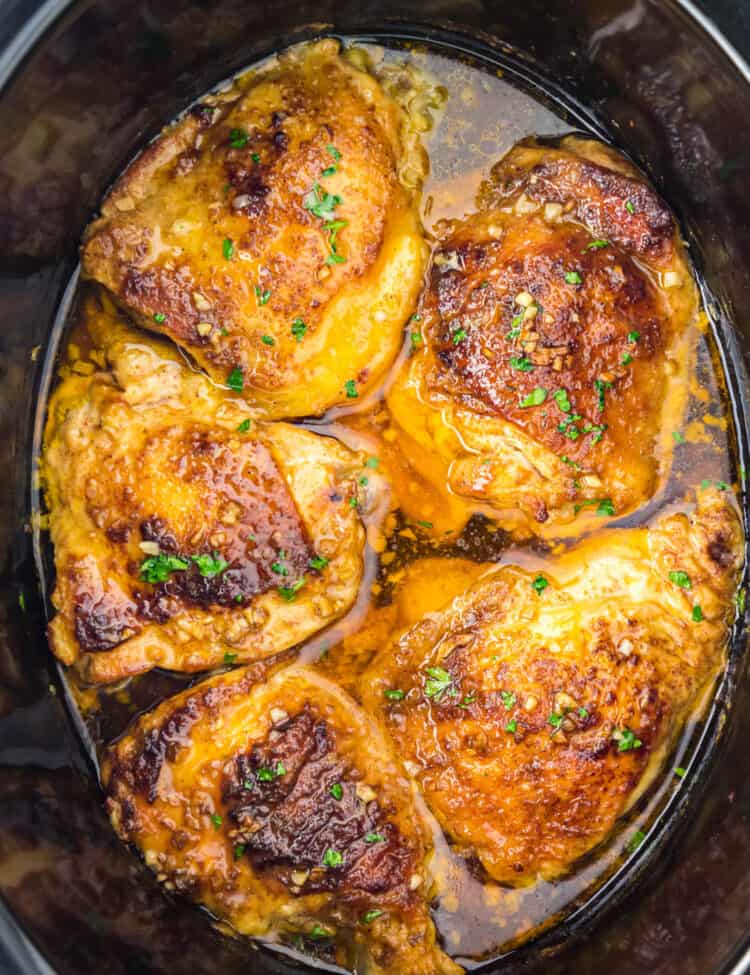 Slow Cooker Chicken Thighs in Crock Pot