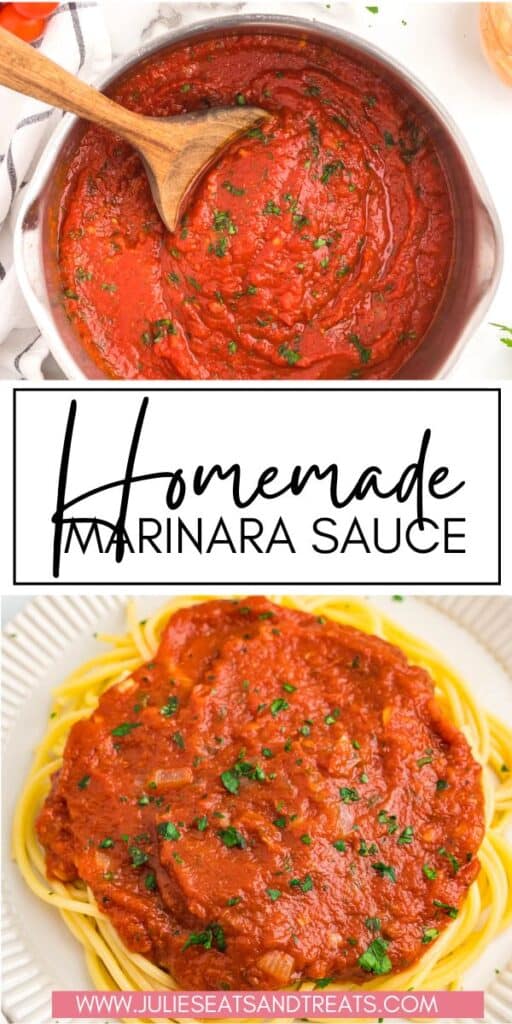 Homemade Marinara Sauce JET Pinterest Image