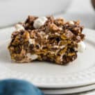 No Bake S'mores Bar Square Image