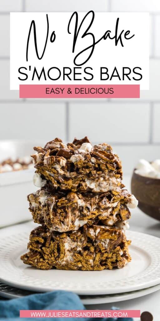 No Bake S'mores Bars JET Pinterest Image