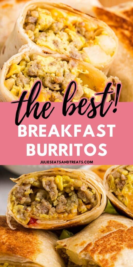 Breakfast Burritos Pin Image