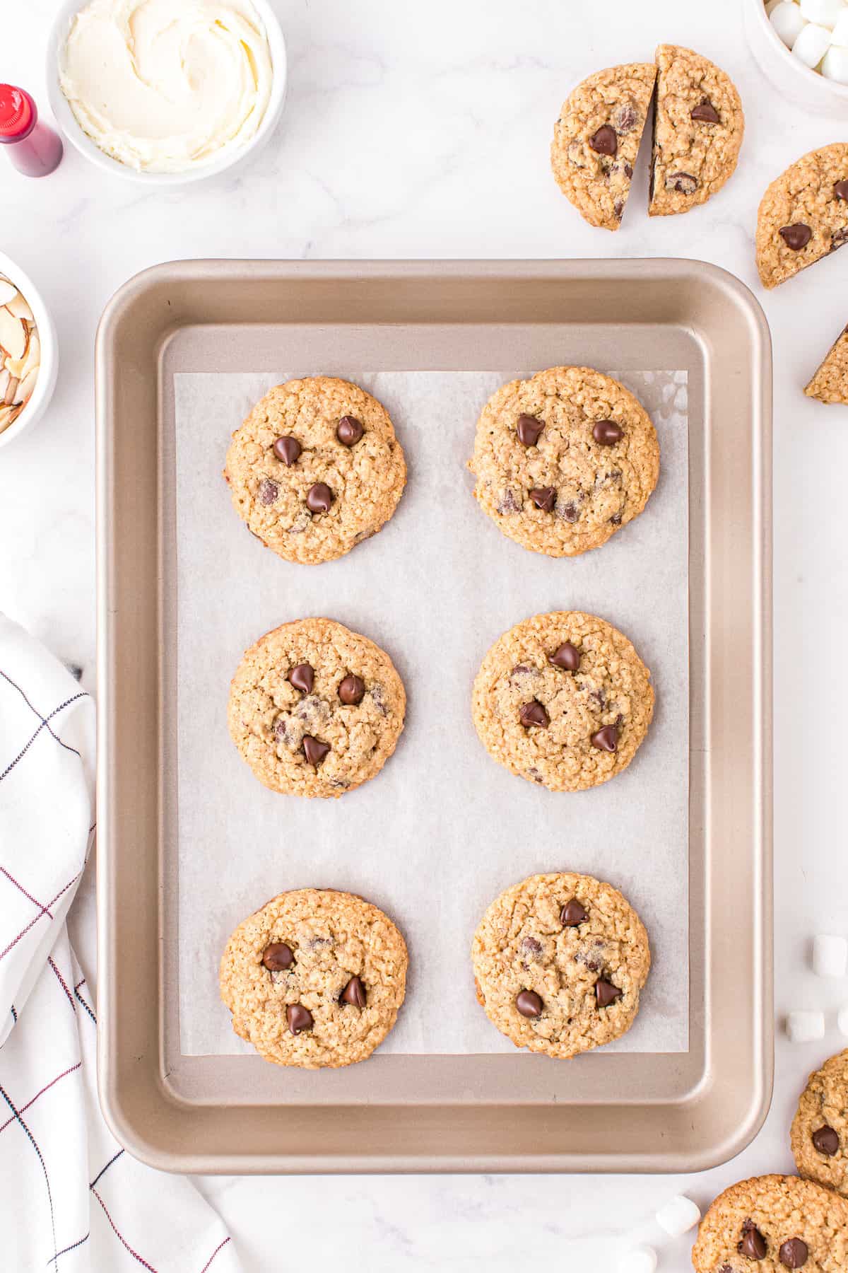 Cookies fully baked and need to cool.