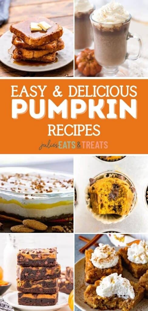 Easy & Delicious Pumpkin Recipes Pin IMage