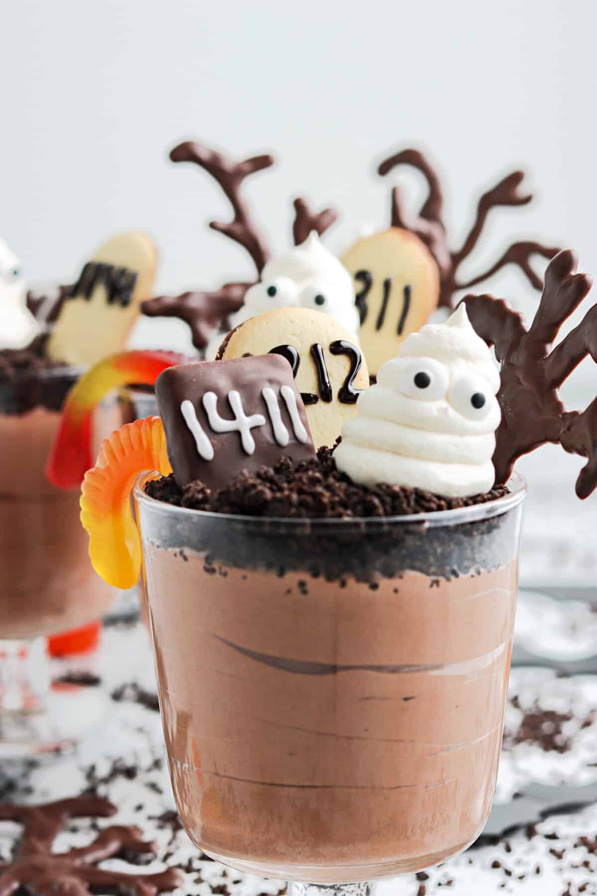 Ghosts in the Graveyard Dessert in cups