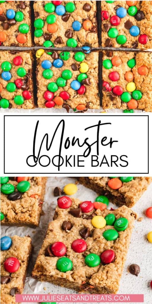 Monster Cookie Bars JET Pinterest Image