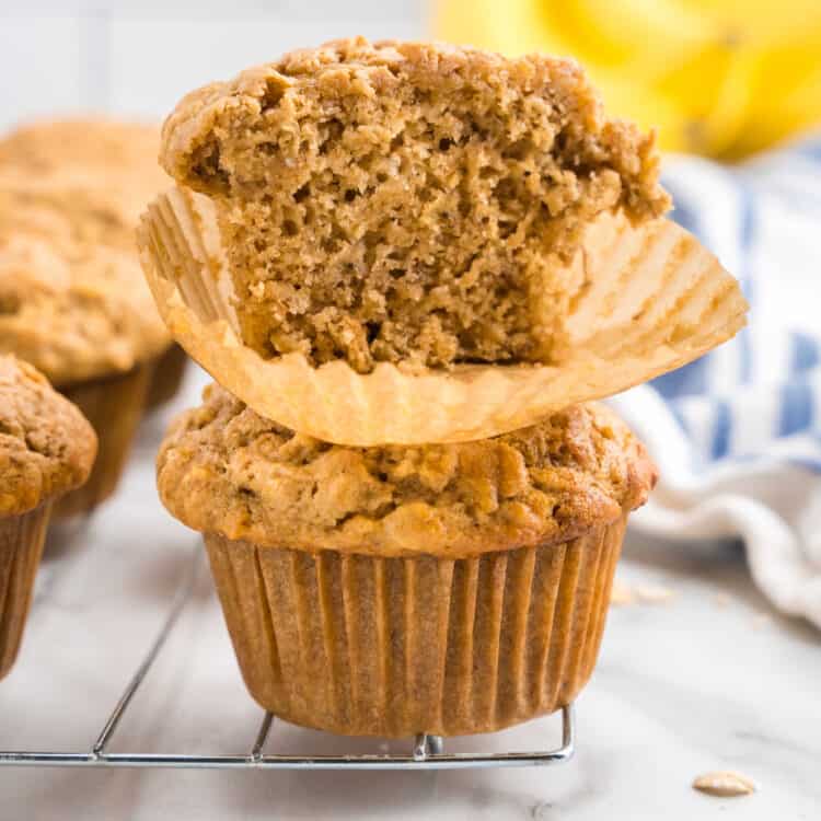 Peanut Butter Banana Muffin Square Image