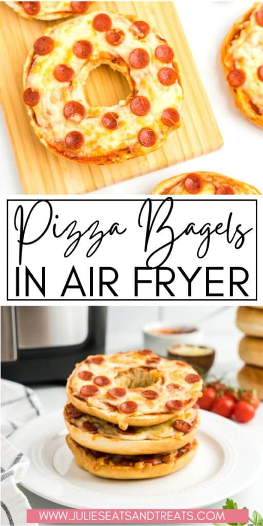 Pizza Bagels in Air Fryer JET Pin Image