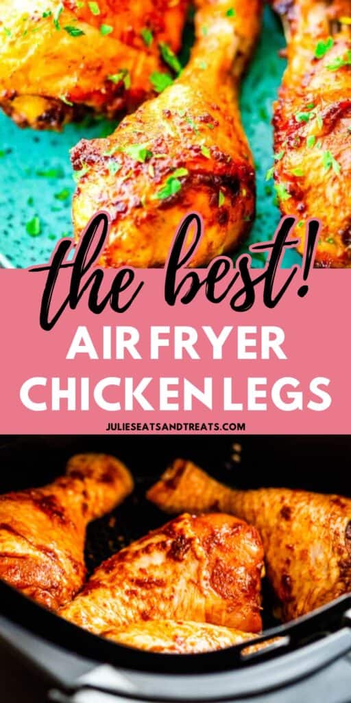 Air Fryer Chicken Legs Pinterest Image