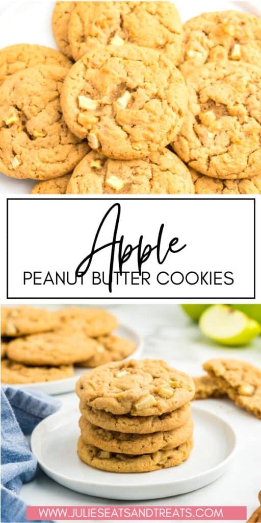 Apple Peanut Butter Cookies JET Pinterest Image