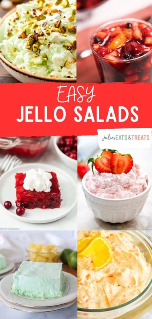 Easy & Amazing Jello Salads pin collage