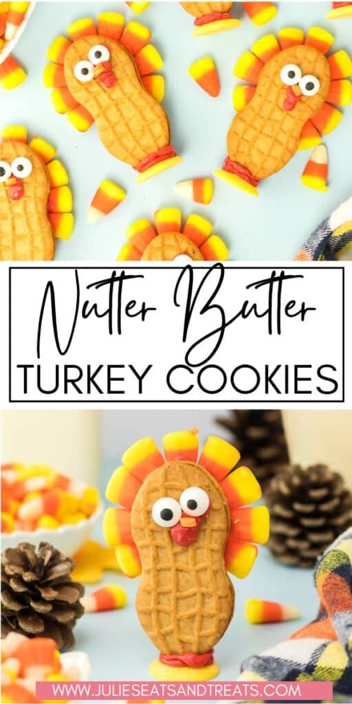 Nutter Butter Turkey Cookies JET Pin Image
