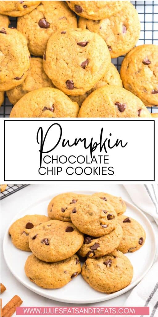 Pumpkin Chocolate Chip Cookies JET Pinterest Image