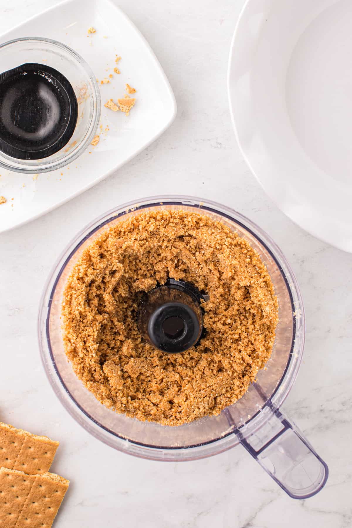 Pumpkin Mousse Pie crust in food processor