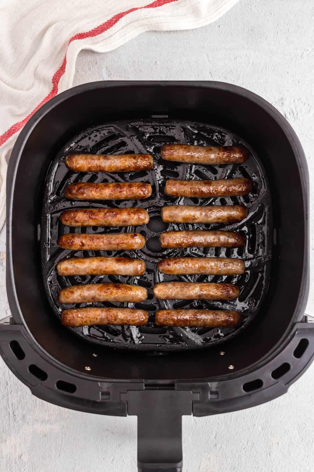 Cooked Breakfast Sausage in Air Fryer