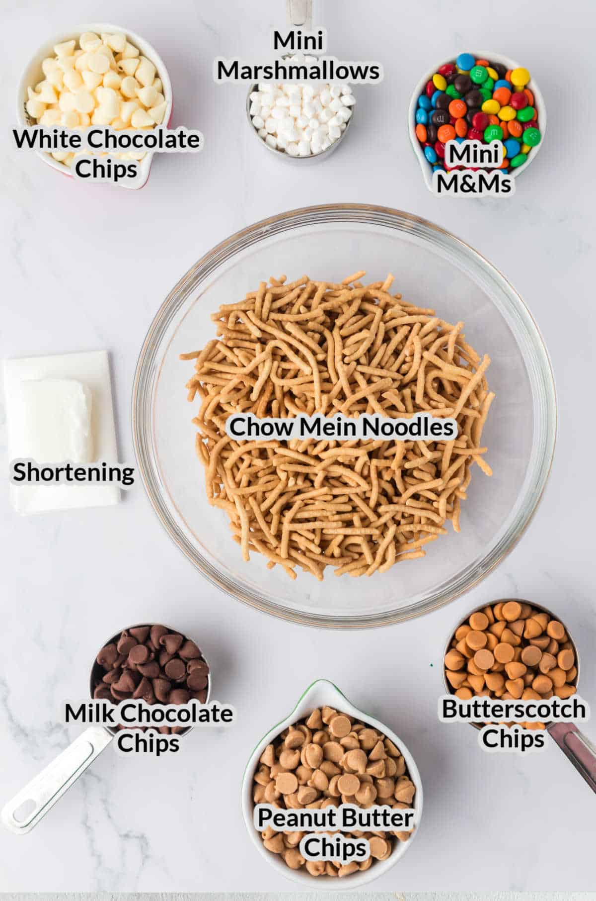 Overhead Image of the Buddy the Elf Cookies Ingredients