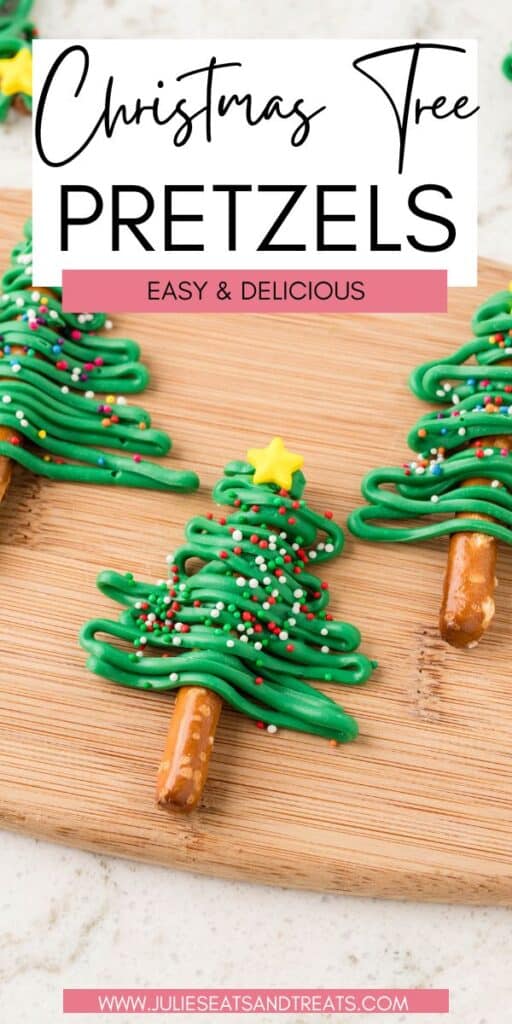 Christmas Tree Pretzels JET Pinterest Image