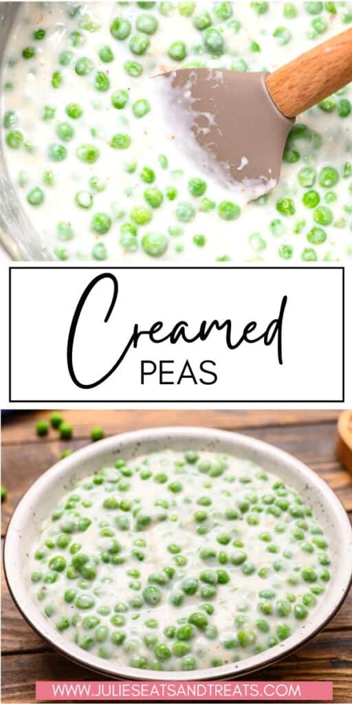 Creamed Peas JET Pinterest Image