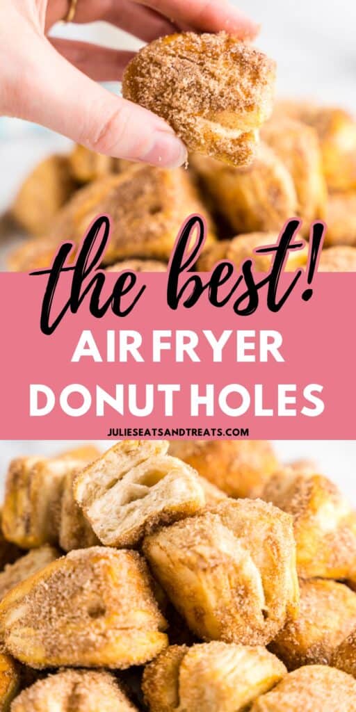 Air Fryer Donut Holes Pinterest Image