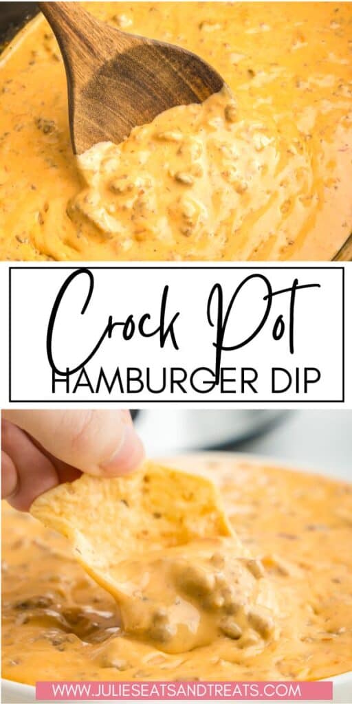 Crock Pot Hamburger Dip JET Pinterest Image