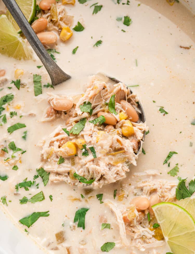 White Chicken Chili in Crock Pot