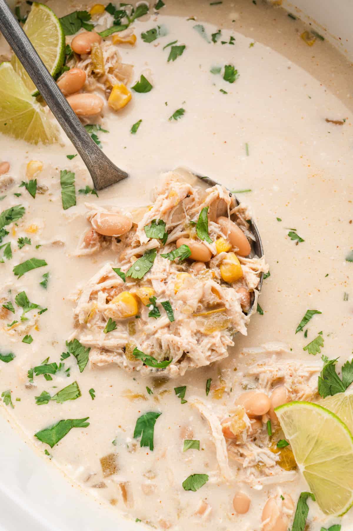 Crock Pot White Chicken Chili - Julie's Eats & Treats ®