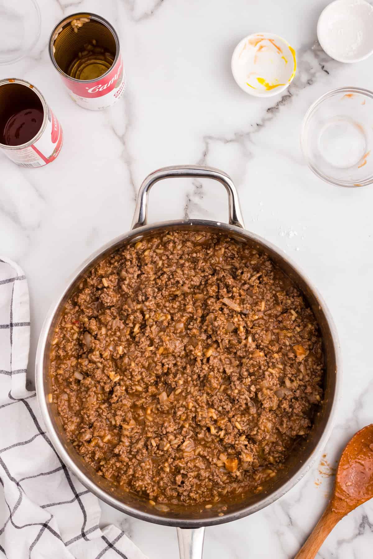 Large Batch of Sloppy Joes in skillet