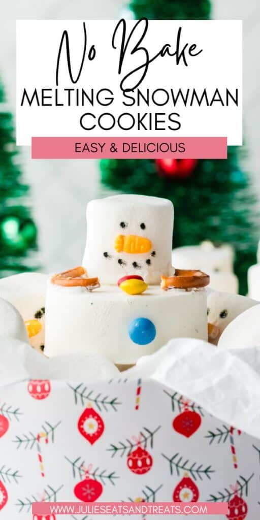 No Bake Melting Snowman Cookies JET Pinterest Image