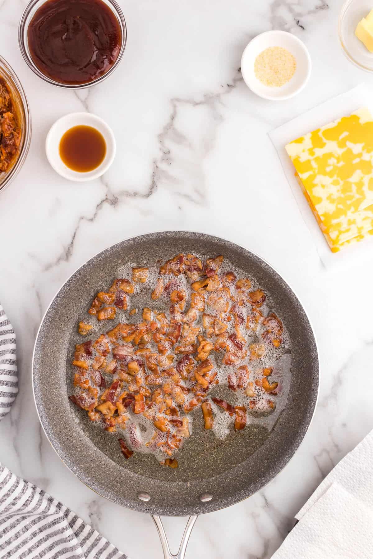 Cooking back for Pulled Pork Sliders in stovetop skillet