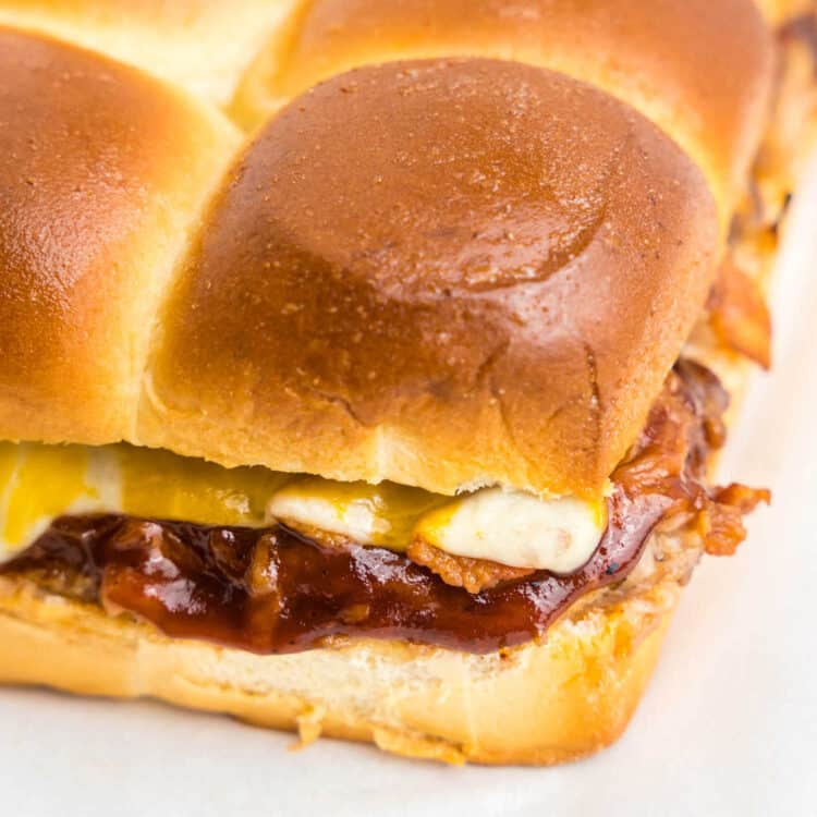 Close up image of Pulled Pork Sliders